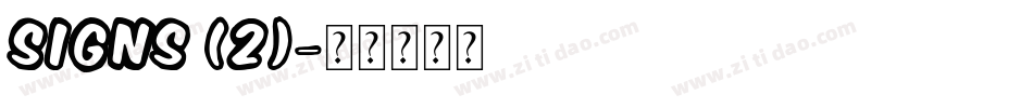 SIGNS (2)字体转换